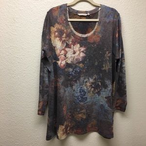 Soft Surroundings floral tunic top